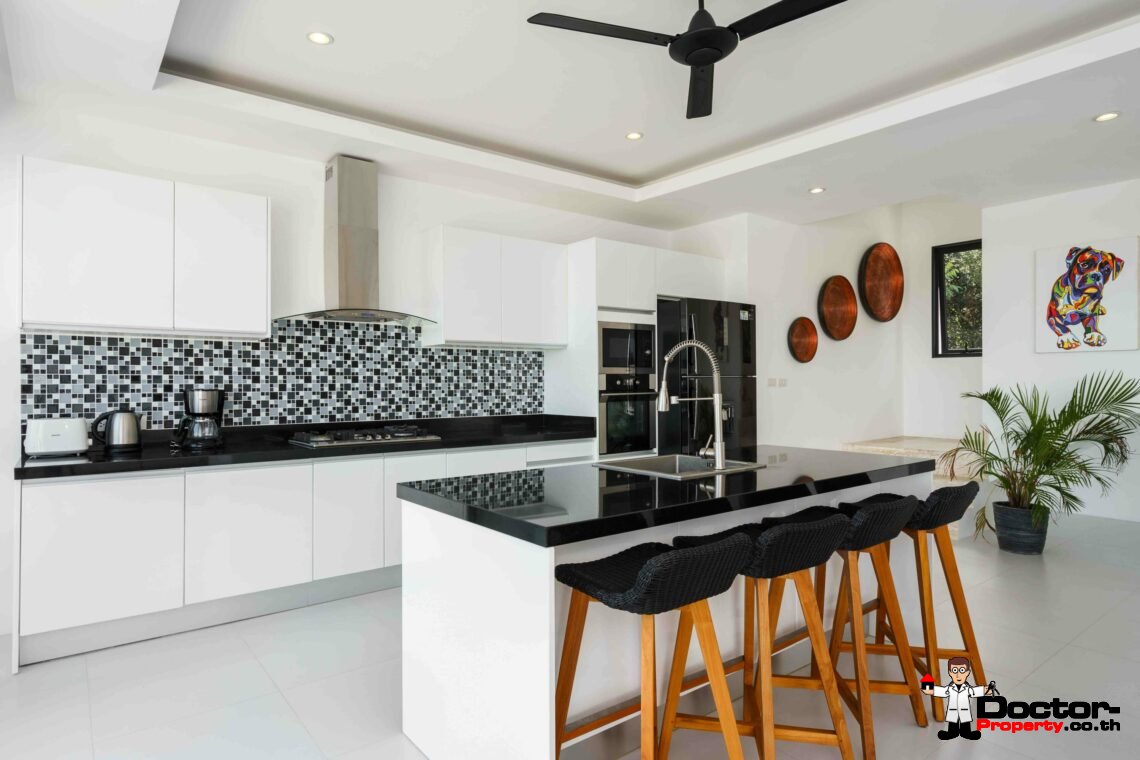 New 3 Bedroom Sea View Villa - Bophut - Koh Samui - For Sale